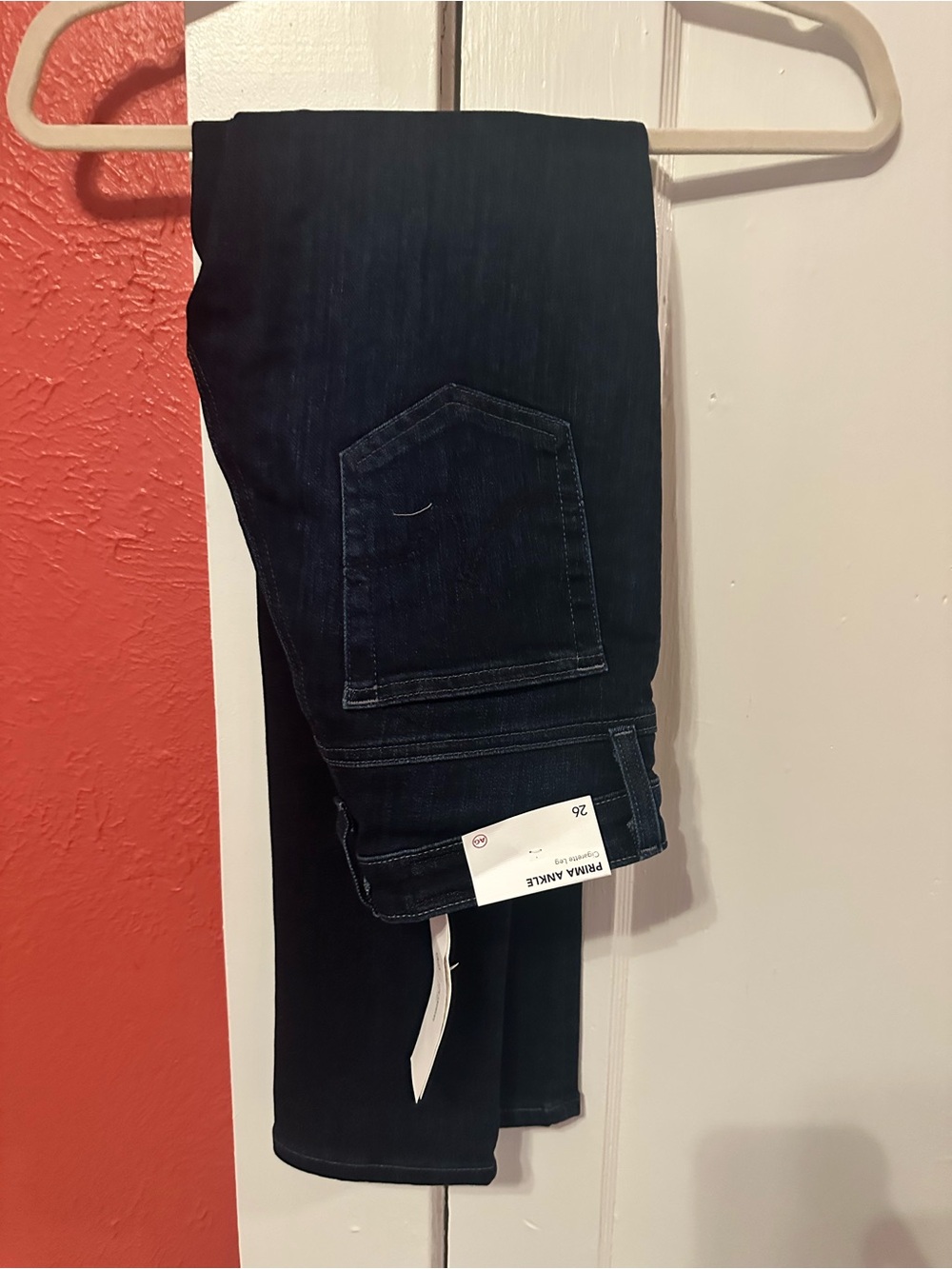 Crop Skinny Jeans in Dark Indigo